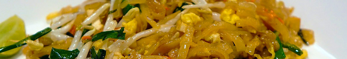 Eating Thai at SUVIPA Thai Food restaurant in Denver, CO.